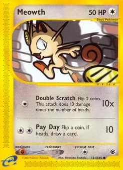 Meowth Expedition Base Set 121