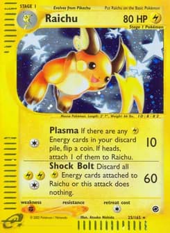 Raichu Expedition Base Set 25
