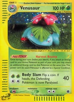 Venusaur Expedition Base Set 30