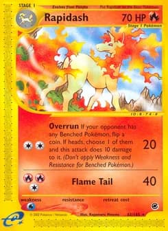 Rapidash Expedition Base Set 62