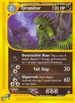 Tyranitar Aquapolis 40