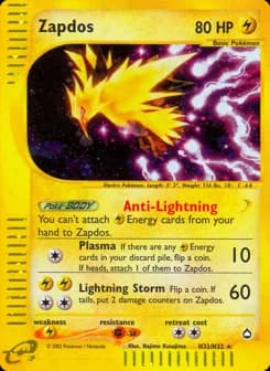 Zapdos Aquapolis H32