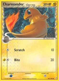 Charmander δ Crystal Guardians 49