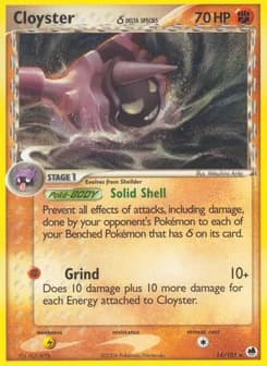 Cloyster δ Dragon Frontiers 14