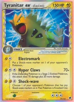 Tyranitar ex δ Dragon Frontiers 99