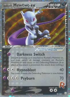 Rocket's Mewtwo ex Team Rocket Returns 99