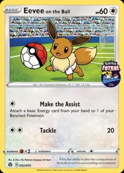 Eevee on the Ball Pokémon Futsal Collection 2