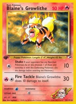 Blaine's Growlithe Gym Heroes 35