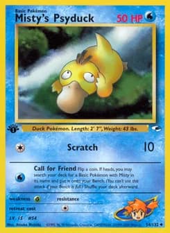 Misty's Psyduck Gym Heroes 54