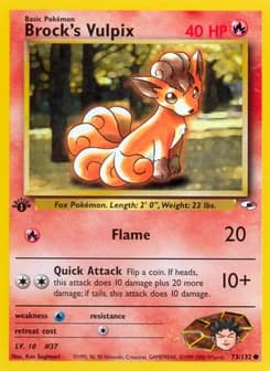 Brock's Vulpix Gym Heroes 73