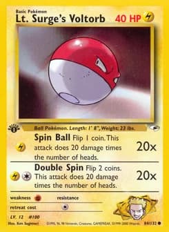 Lt. Surge's Voltorb Gym Heroes 84