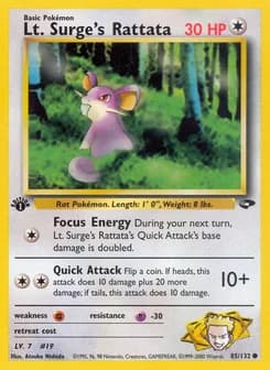 Lt. Surge's Rattata Gym Challenge 85