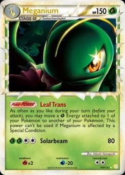 Meganium HeartGold & SoulSilver 109