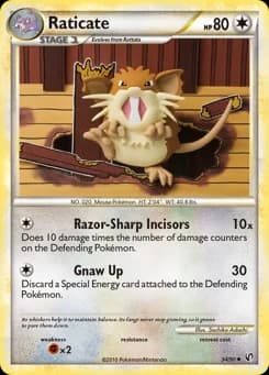 Raticate HS—Undaunted 34