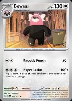 Bewear Mega Evolution 112
