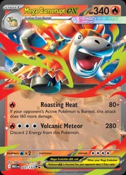 Mega Camerupt ex Mega Evolution 22