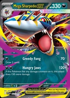 Mega Sharpedo ex Phantasmal Flames 61