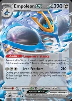 Empoleon ex Phantasmal Flames 70