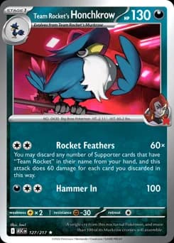 Team Rocket's Honchkrow Ascended Heroes 127