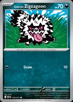 Galarian Zigzagoon Ascended Heroes 130