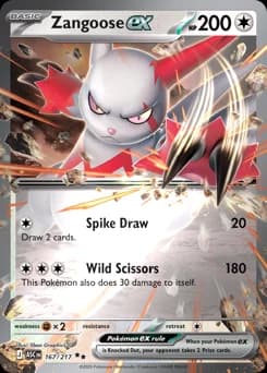 Zangoose ex Ascended Heroes 167