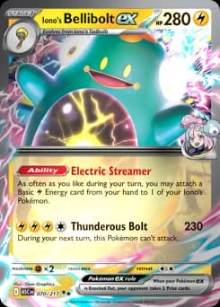 Iono's Bellibolt ex Ascended Heroes 70