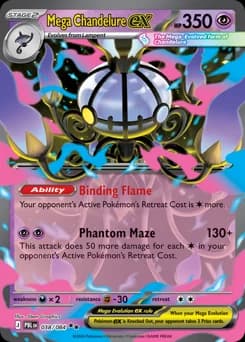 Mega Chandelure ex Pitch Black 38