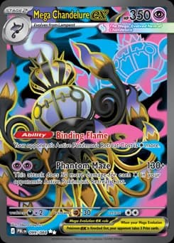 Mega Chandelure ex Pitch Black 99