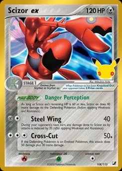 Scizor ex 30th Celebration 108