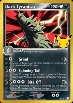 Dark Tyranitar 30th Celebration 19