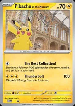 Pikachu at the Museum Mega Evolution Black Star Promos