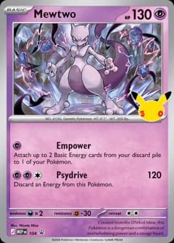 Mewtwo Mega Evolution Black Star Promos 104
