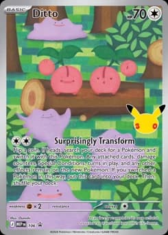 Ditto Mega Evolution Black Star Promos 106