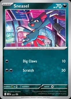 Sneasel Mega Evolution Black Star Promos 20