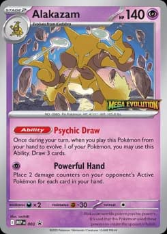 Alakazam Mega Evolution Black Star Promos 3