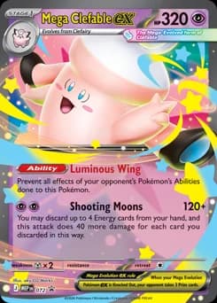 Mega Clefable ex Mega Evolution Black Star Promos 72