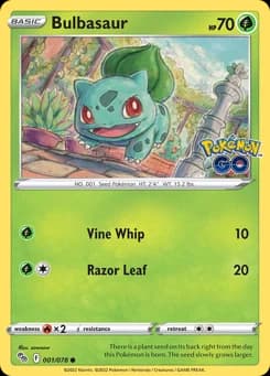 Bulbasaur Pokémon GO 1