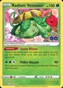 Radiant Venusaur Pokémon GO 4