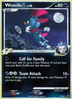 Weavile G Platinum 17