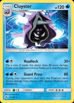 Cloyster Sun & Moon 34