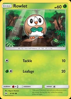 Rowlet Sun & Moon 9
