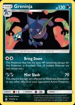 Greninja Unbroken Bonds 117