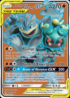 Marshadow & Machamp-GX Unbroken Bonds 198
