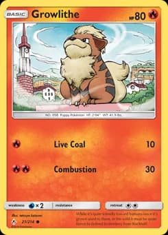 Growlithe Unbroken Bonds 21