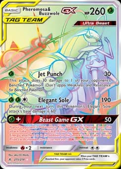 Pheromosa & Buzzwole-GX Unbroken Bonds 215