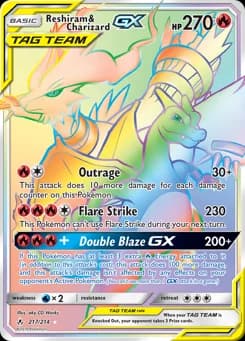 Reshiram & Charizard-GX Unbroken Bonds 217