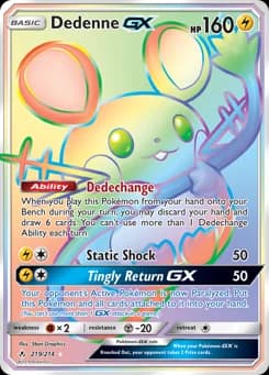 Dedenne-GX Unbroken Bonds 219