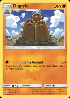 Dugtrio Unbroken Bonds 86