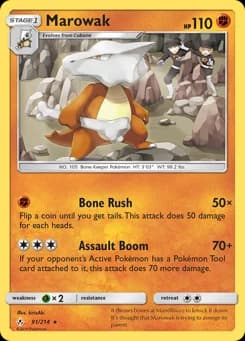 Marowak Unbroken Bonds 91