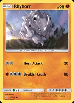 Rhyhorn Unbroken Bonds 93